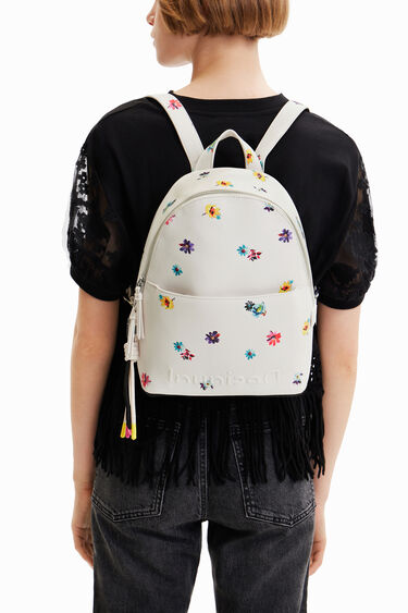 Mochila pequeña flores | Desigual