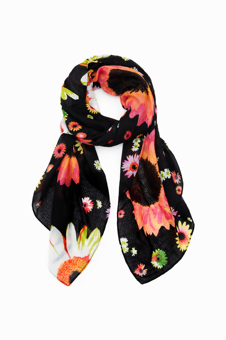 Square daisies foulard | Desigual