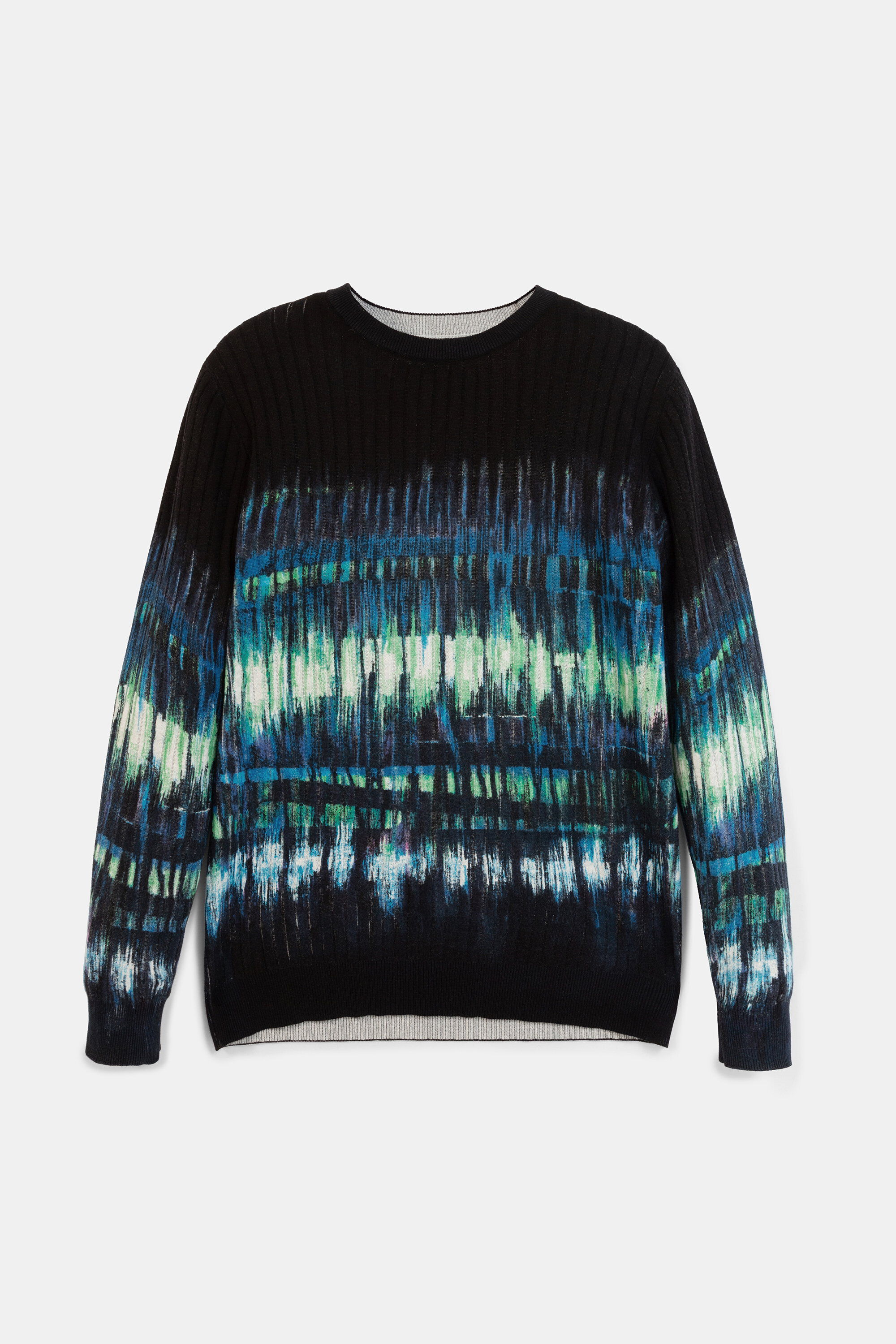 Jacquard-Pullover 100% Bio-Baumwolle