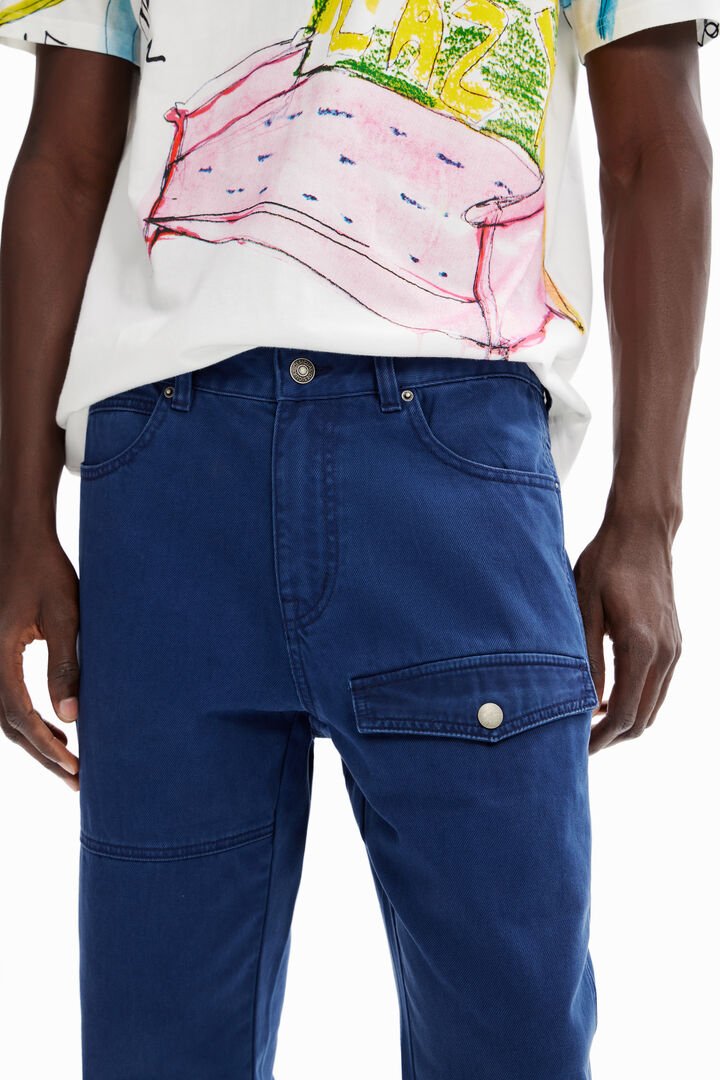 Pantalons sarga butxaca | Desigual