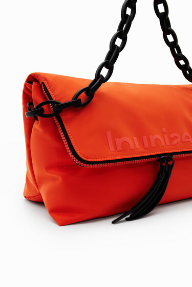 Large plain lightweight crossbody bag | Desigual