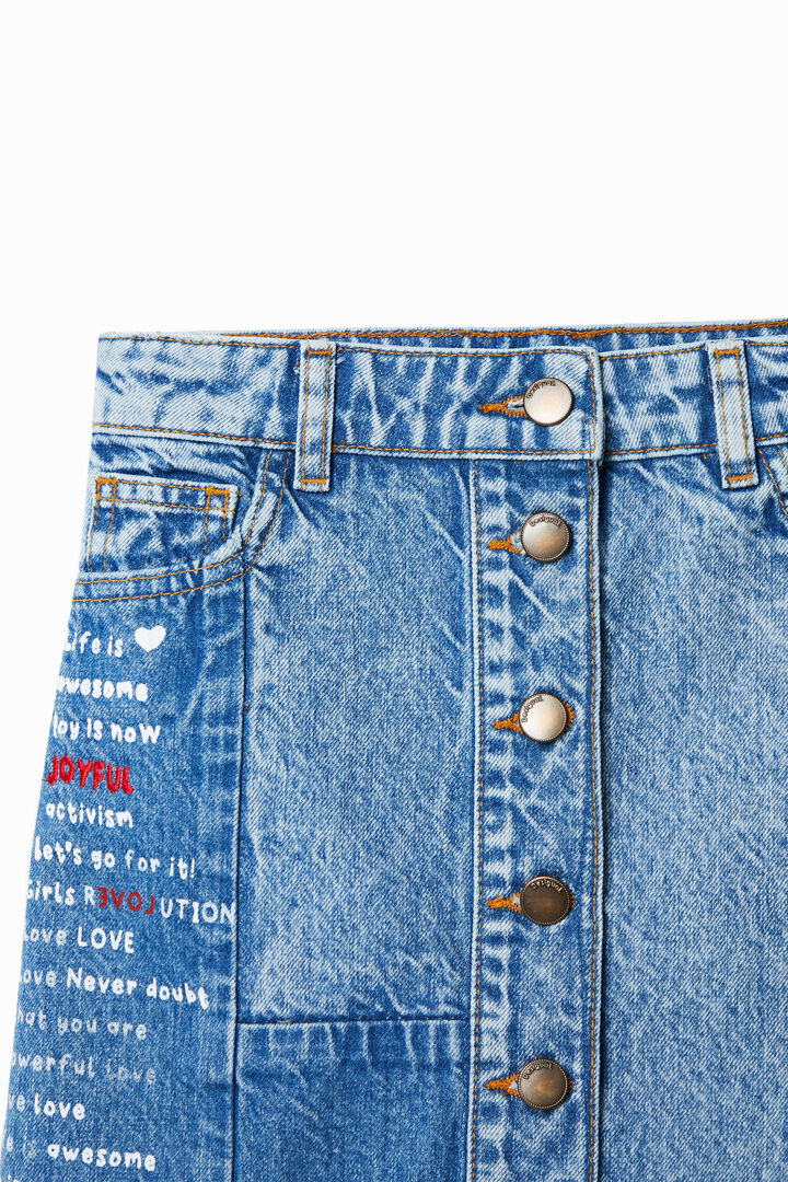 Patchwork denim mini skirt | Desigual