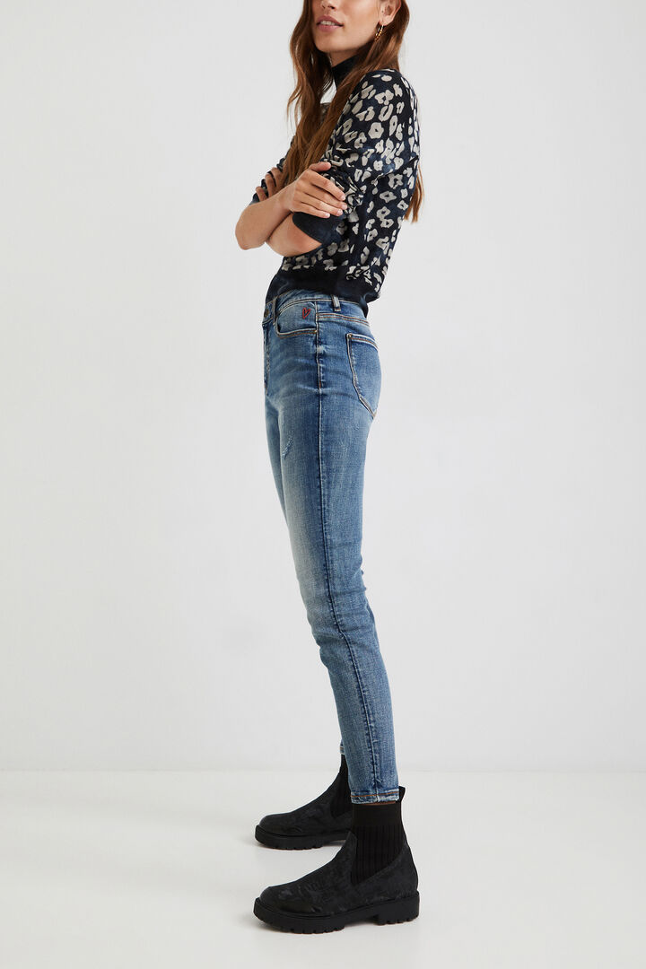Pantalon en jean skinny chevilles | Desigual