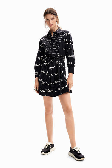 Short message tunic dress | Desigual