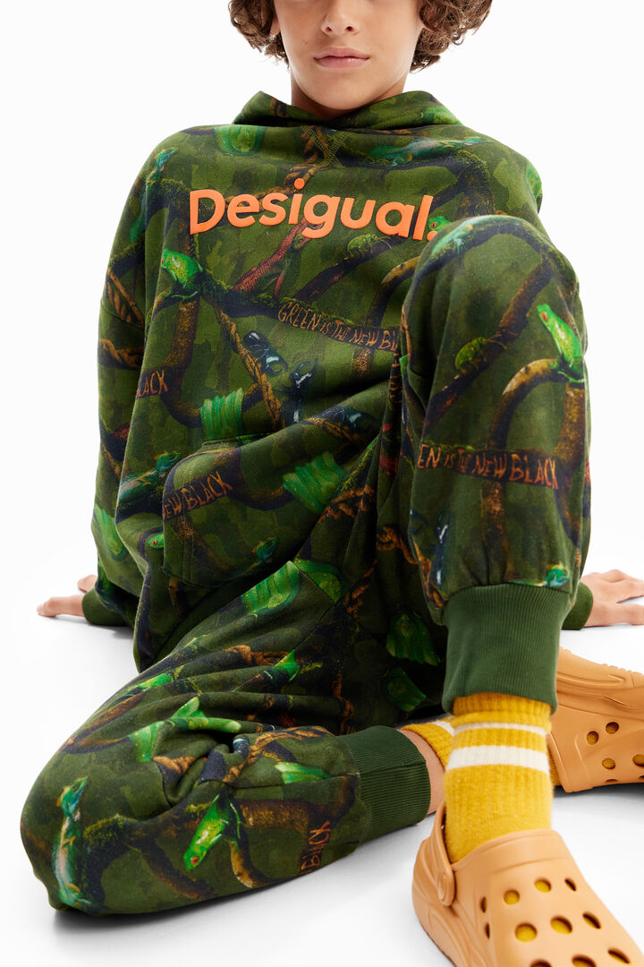 Pantalón jogger camuflaje | Desigual