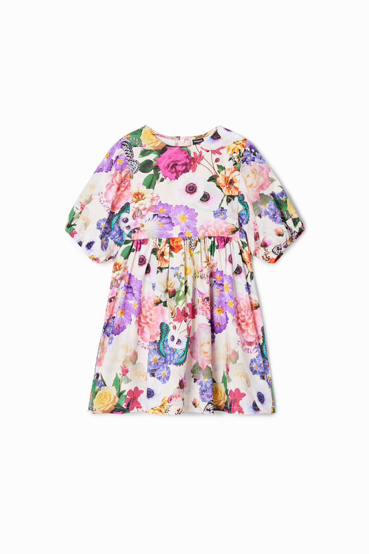A-line floral dress