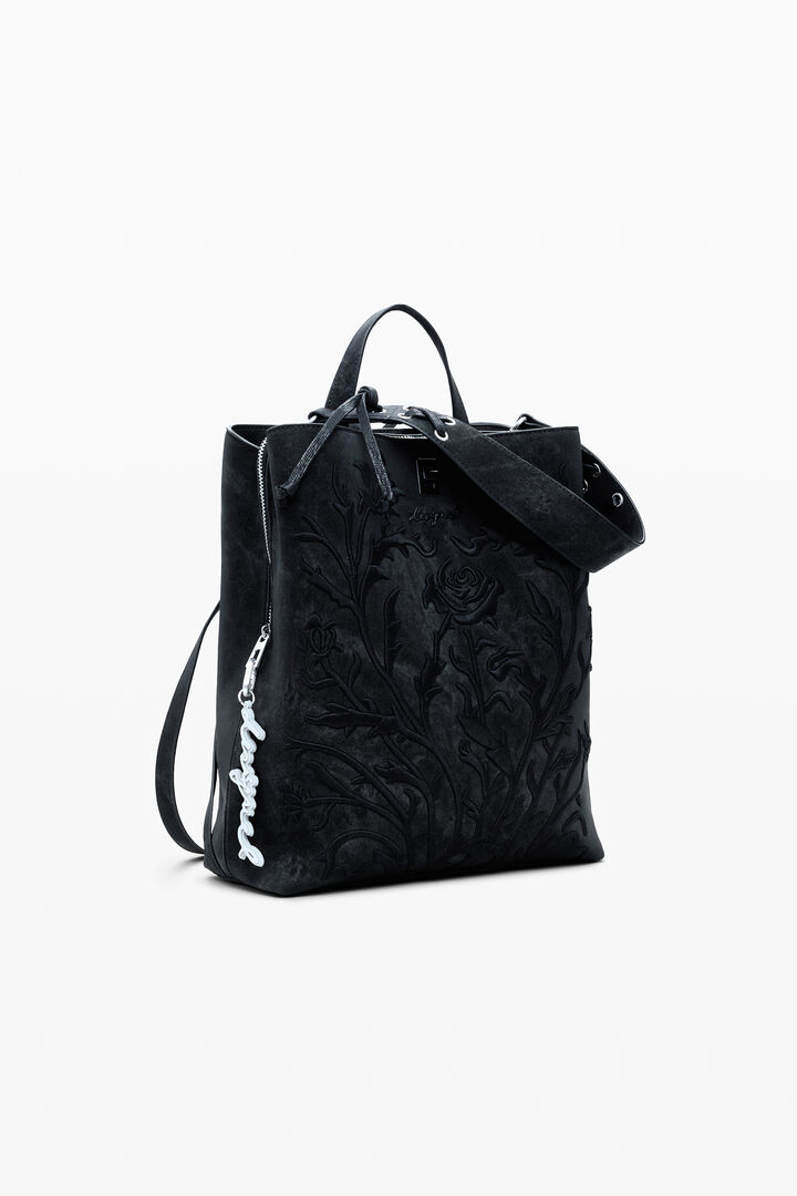 Mochila flores efecto 3D pequeña | Desigual