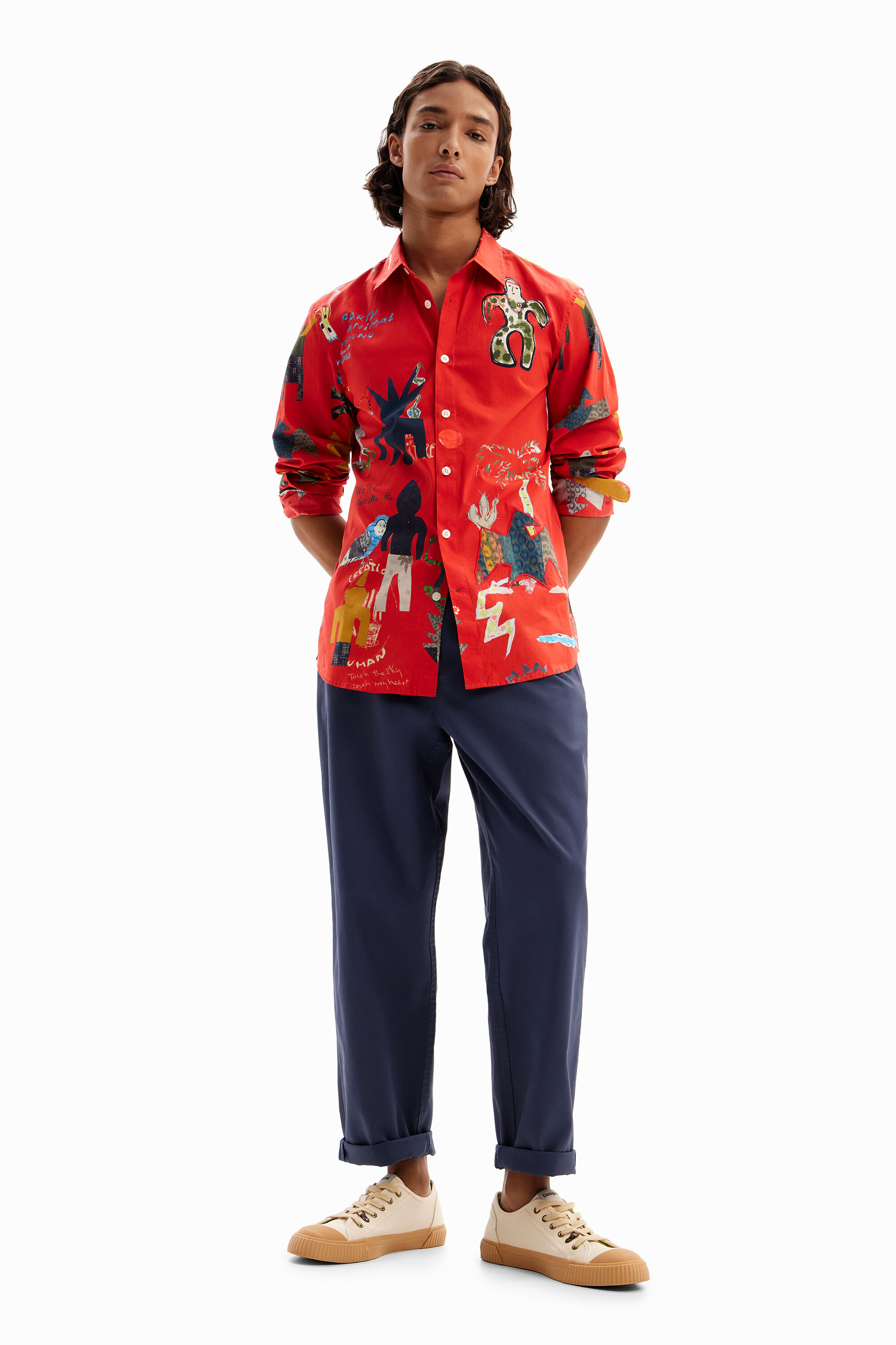 ポプリンシャツイラスト 男性用 | Desigual.com