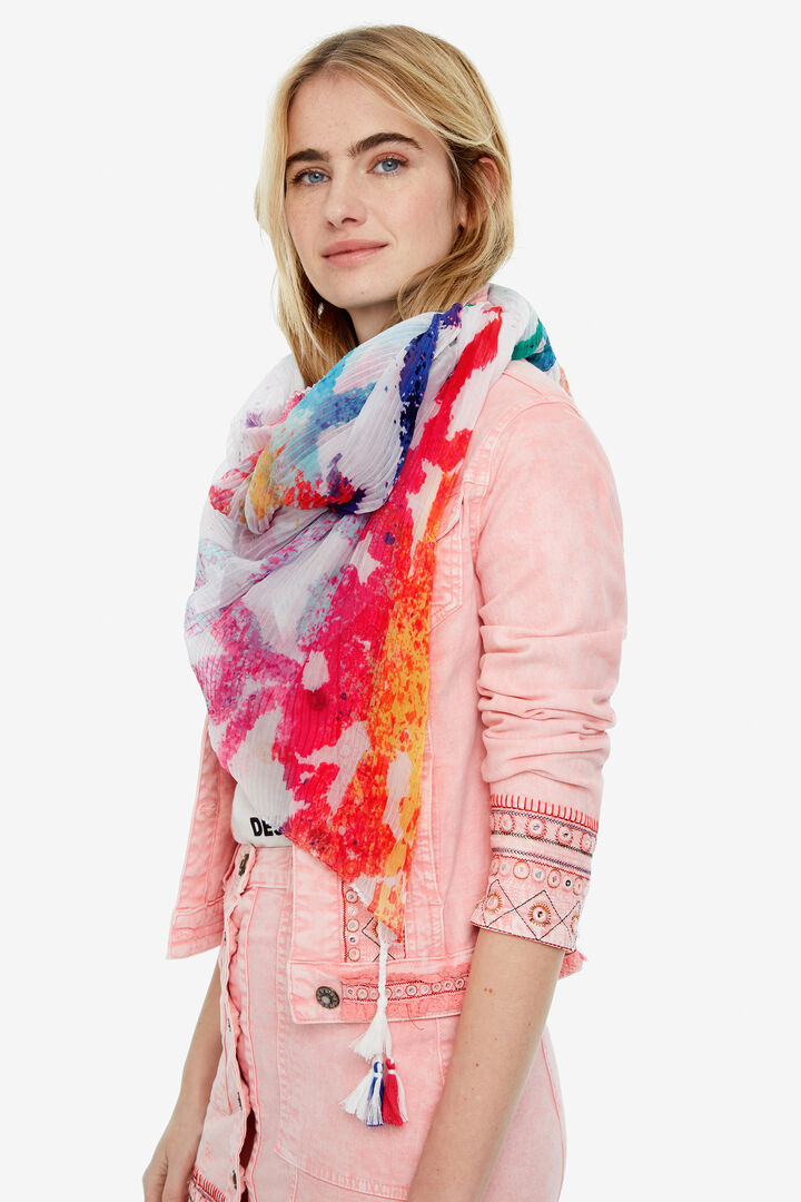 Rectangular Scarf Water Mandala | Desigual