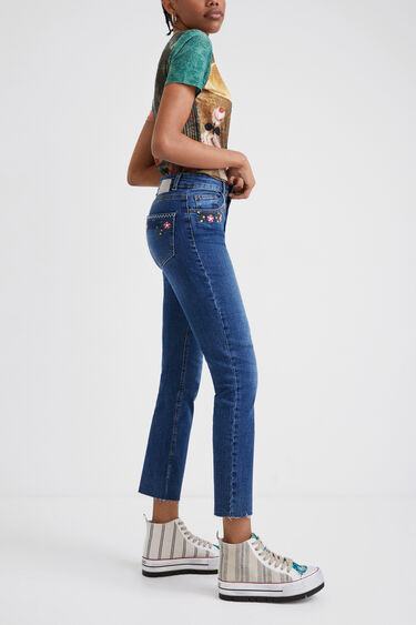 Zvončast cropped jeans | Desigual