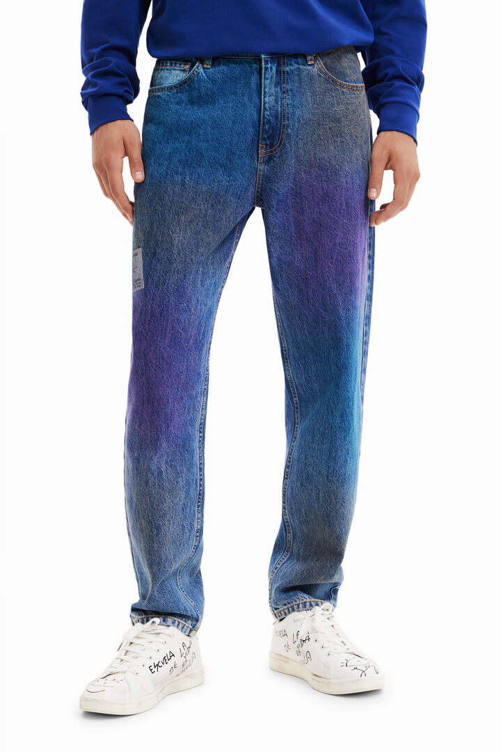 Straight distressed jeans | Desigual