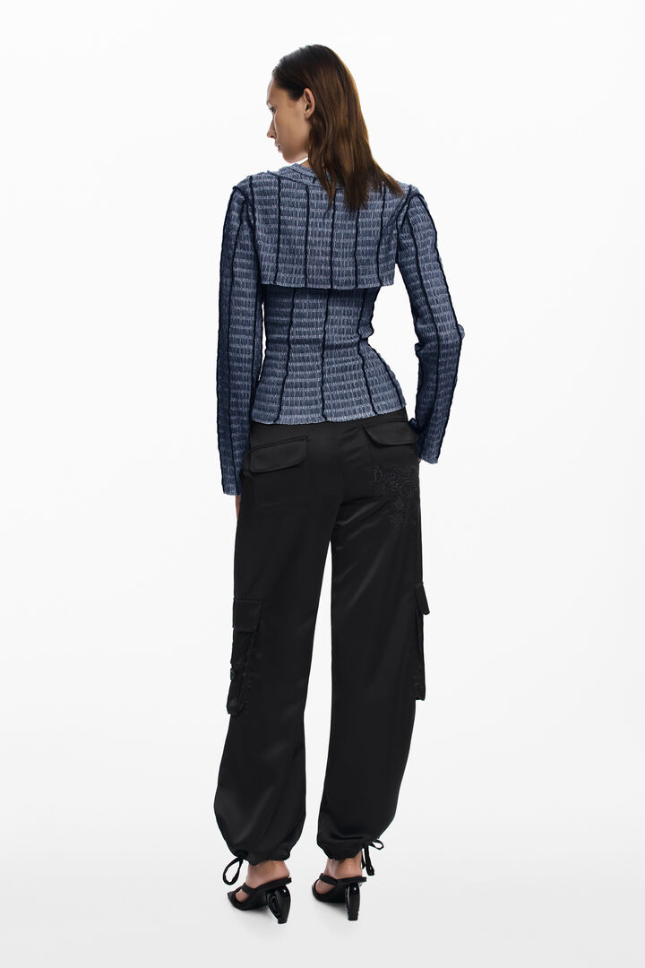 Camiseta textura desmontable | Desigual