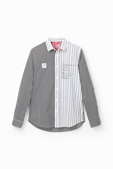 Half-and-half striped shirt | Desigual