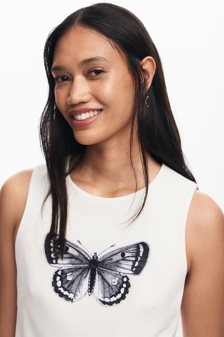 Vestido mini mariposa | Desigual