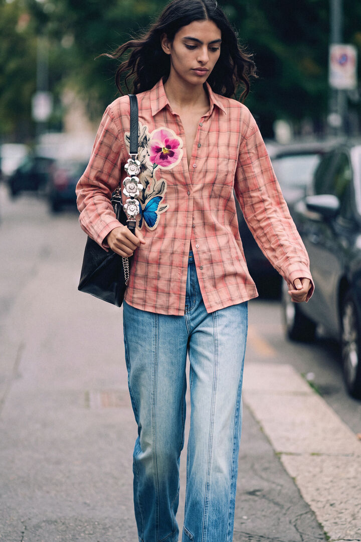 Plaid Flowers Shirt