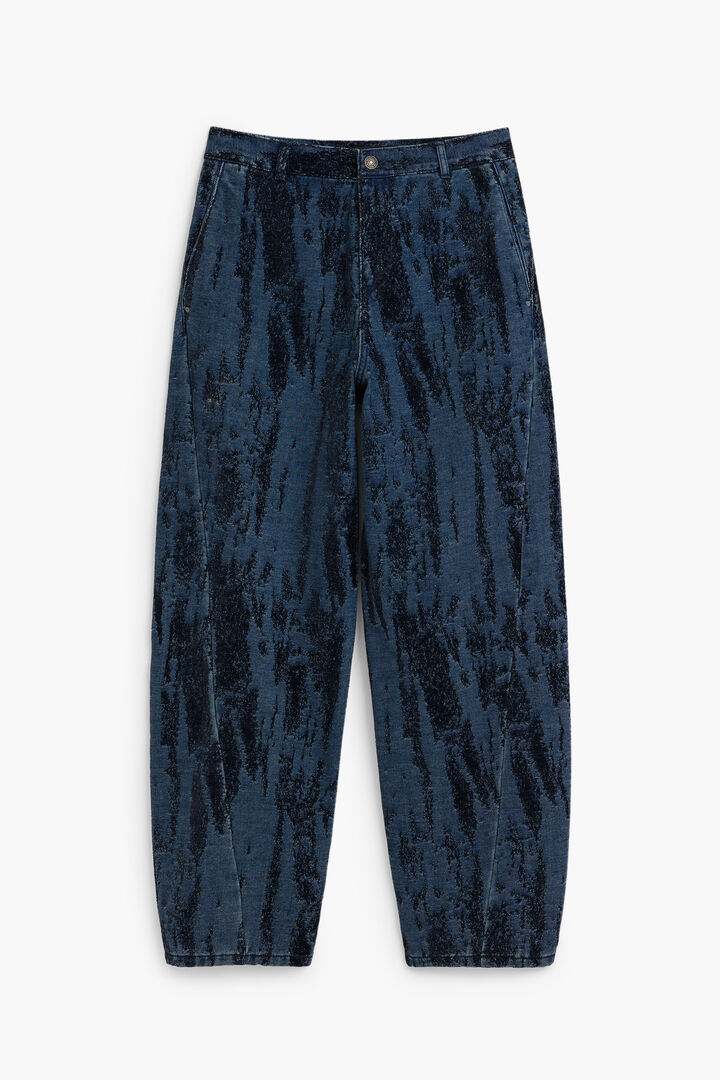 Jacquard gradient denim trousers | Desigual
