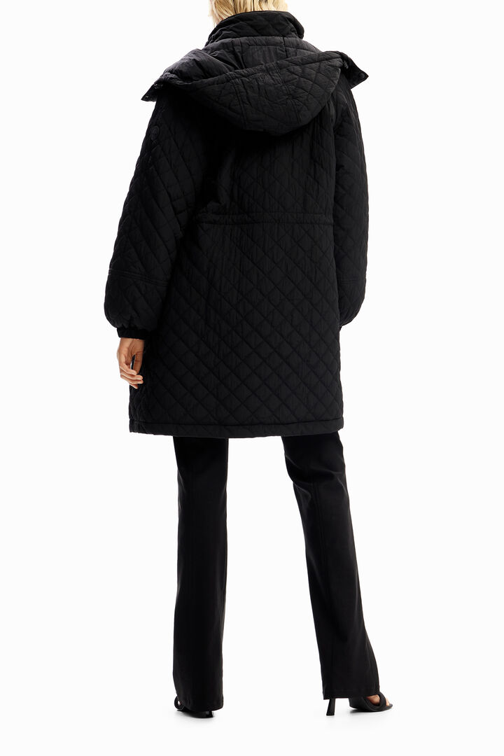 Manteau matelassé manches froncées | Desigual