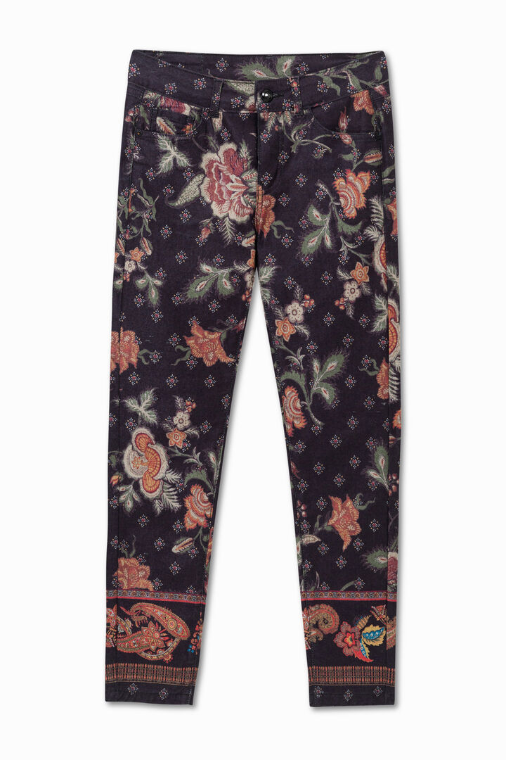 All over print stretch ankle-grazers | Desigual