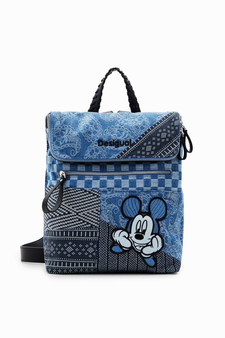 Sac à dos moyen denim Mickey Mouse | Desigual