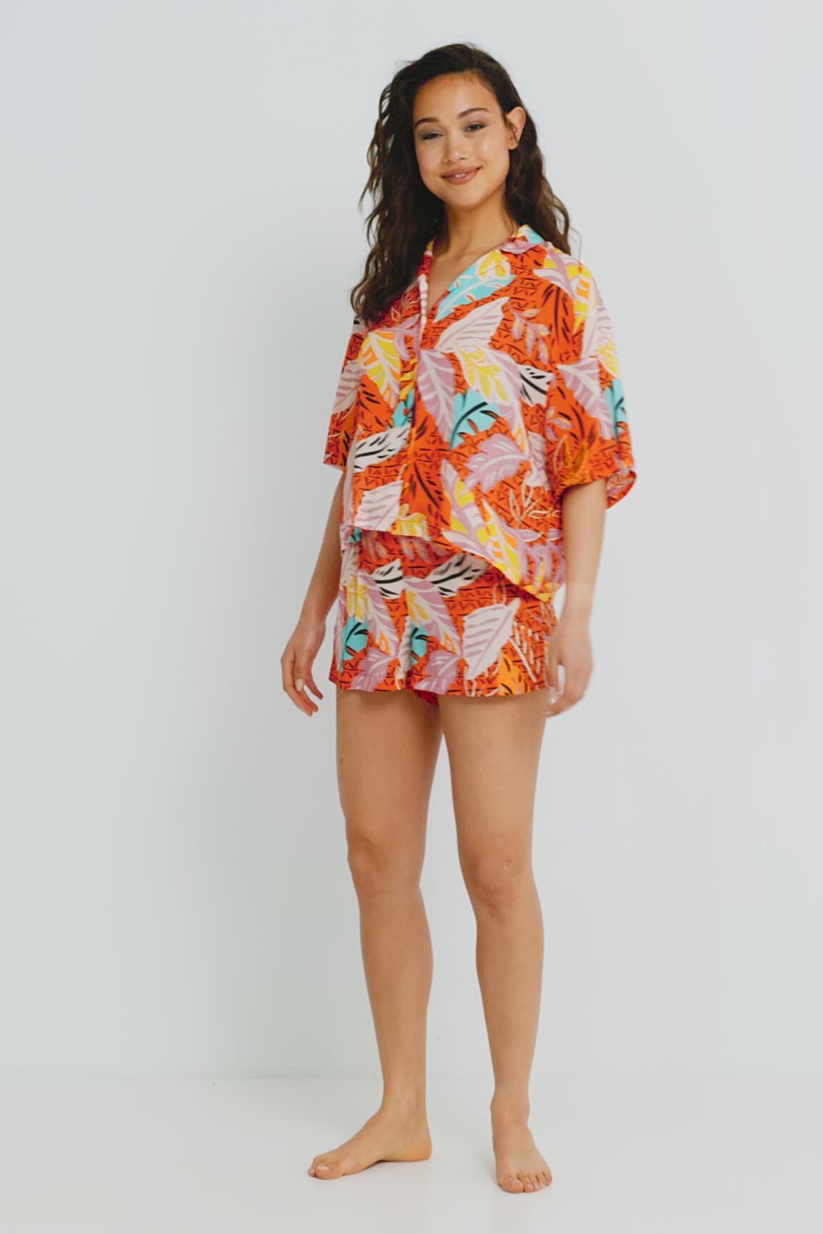 Short pyjama print shirt Desigual