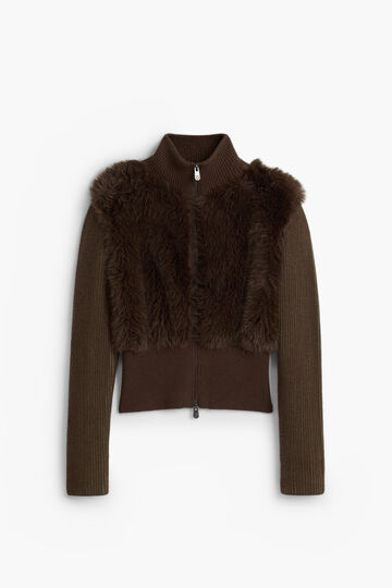 KNIT SWEATER WITH FUR | Desigual