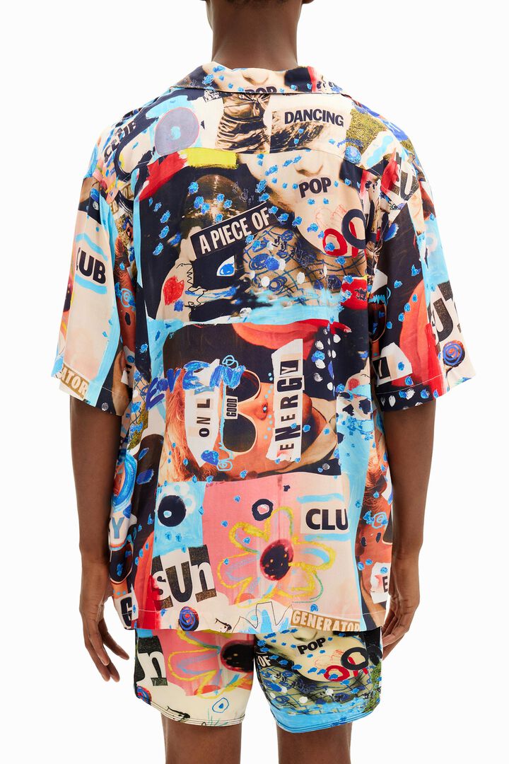 Camisa de manga curta com estampa pop. | Desigual