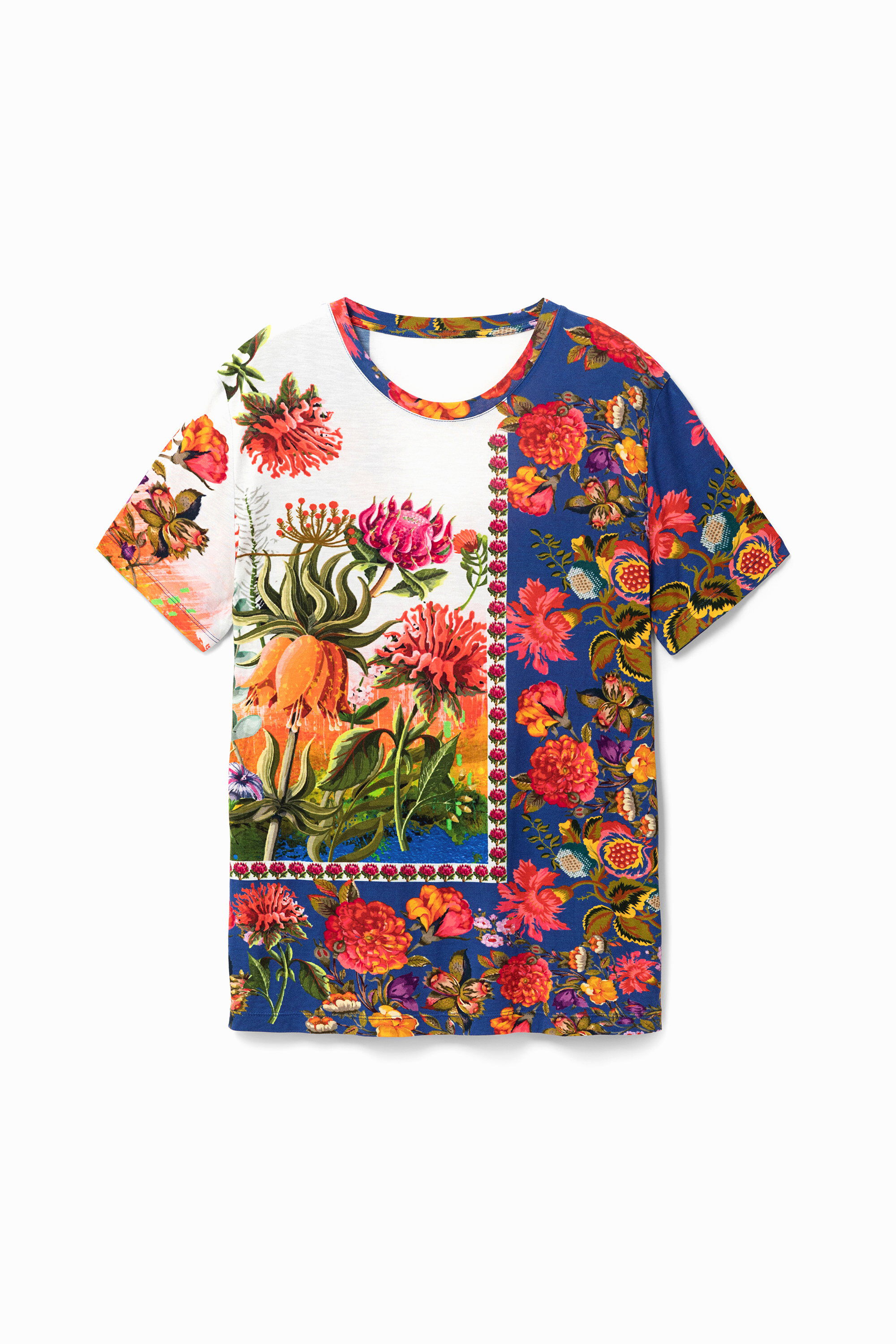 Blumiges Boho-T-Shirt