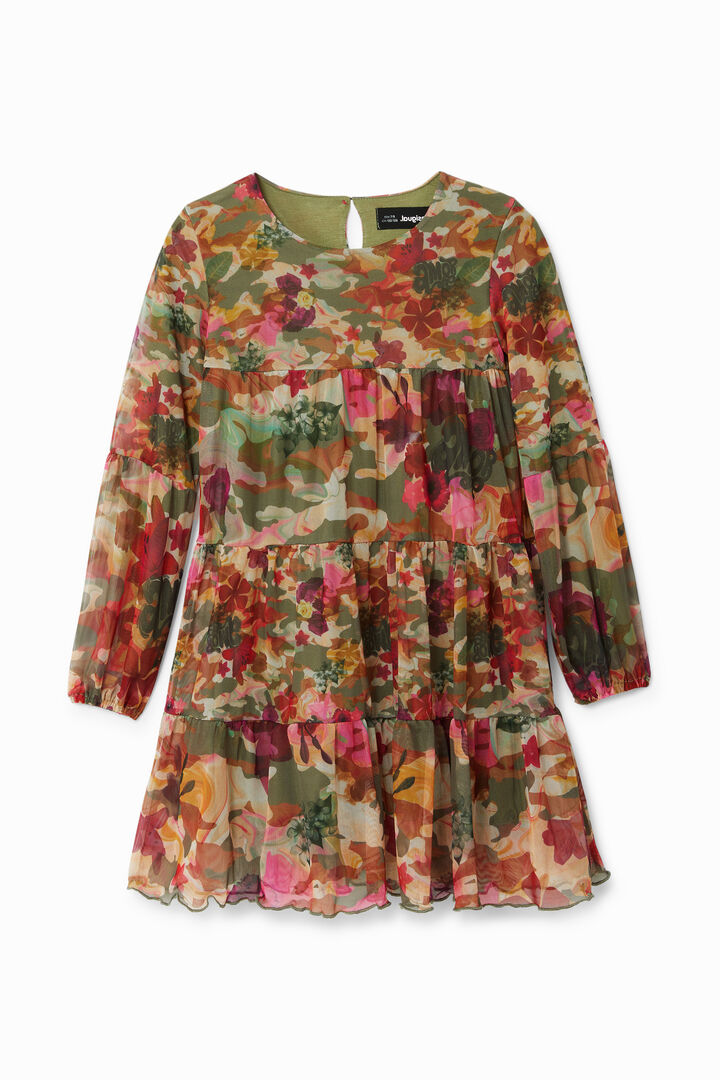 Dress flounces camoflower | Desigual