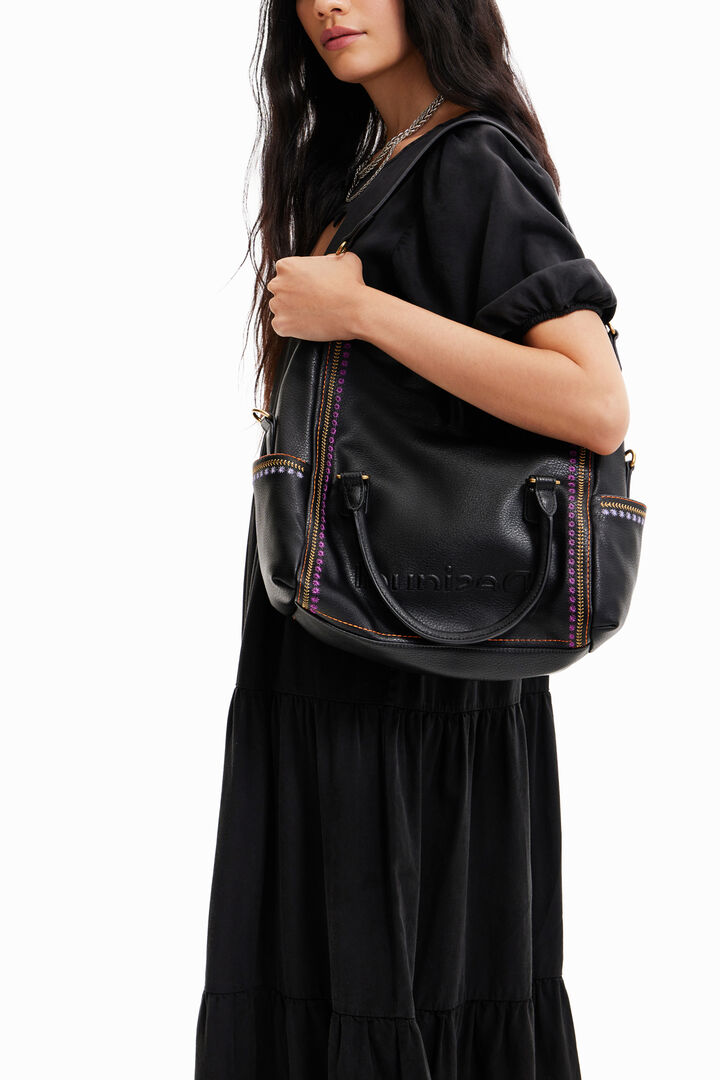 Backstitch handbag | Desigual