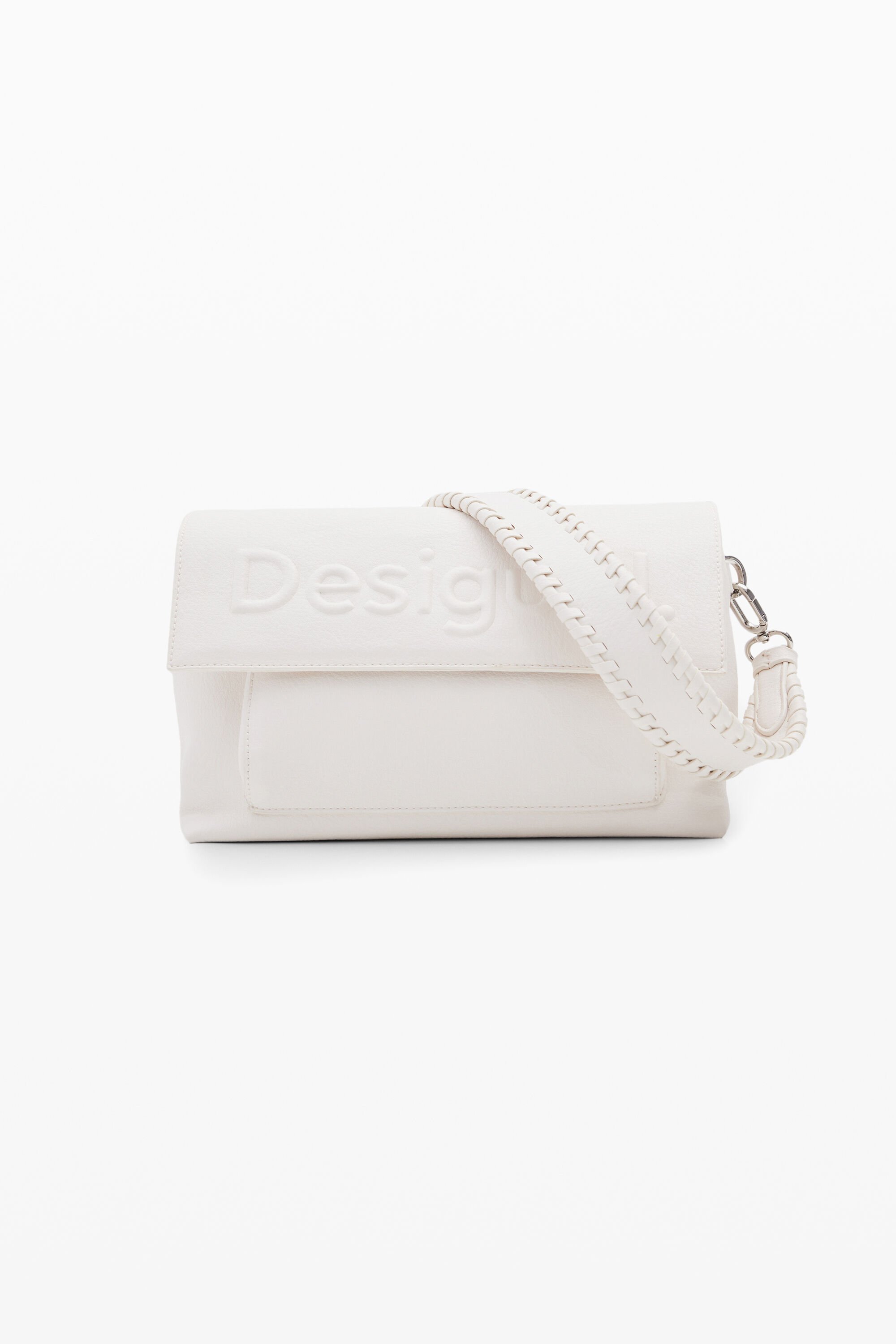 M logo crossbody bag - WHITE - U