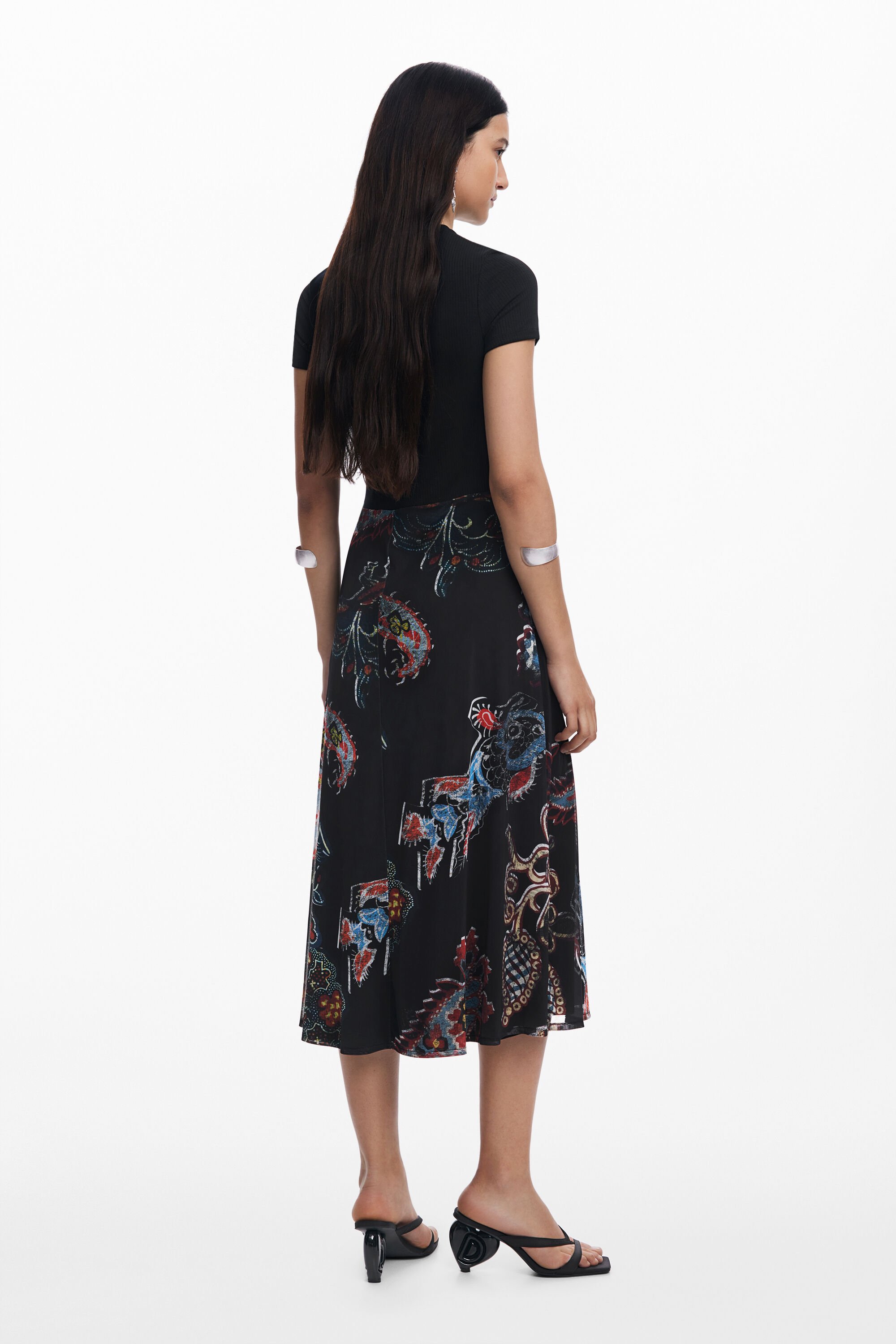 KALIMA Coat with geometric jacquard details brand DESIGUAL