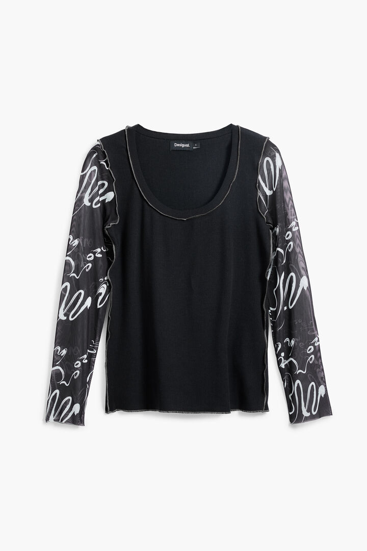 Lettering sleeve T-shirt | Desigual