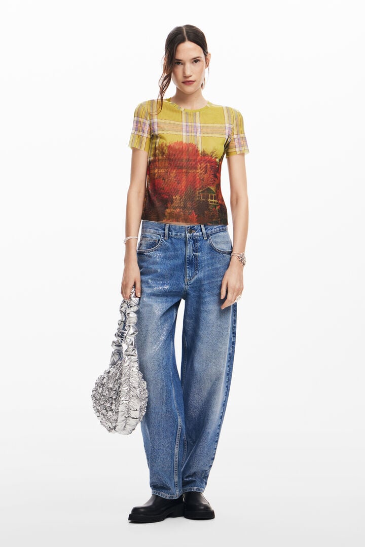 Camiseta tul estampado | Desigual