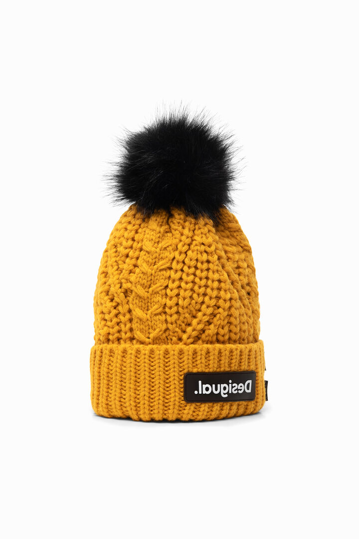 Gorro tricot letras quita y pon | Desigual