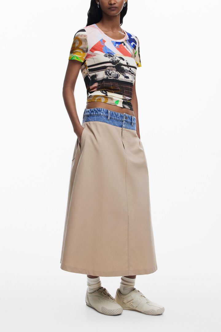 Collage print T-shirt
