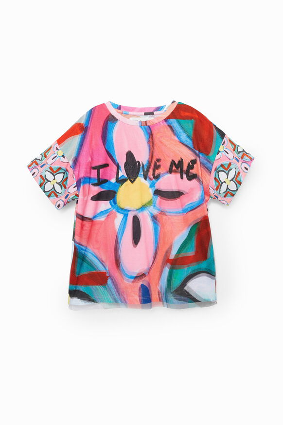 desigual.com | Painted flower T-shirt
