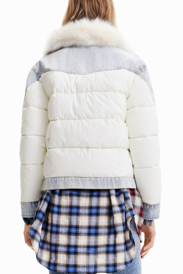 Fur-effect trucker jacket | Desigual