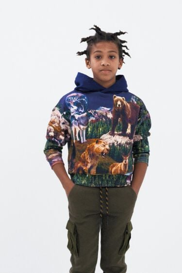 Sweatshirt print digital animais | Desigual