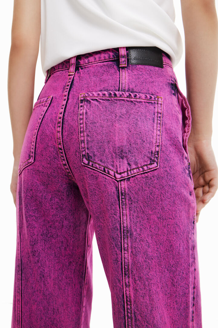 Maitrepierre wide-leg acid wash jeans | Desigual