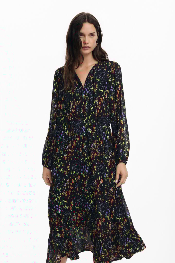Vestido midi flores | Desigual
