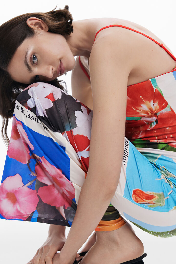 Tyler McGillivary postcard maxi dress | Desigual