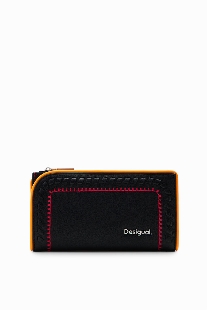L wallet with topstitching | Desigual