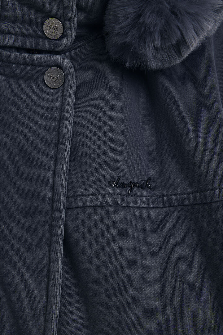 Jaqueta amb caputxa i pèl | Desigual