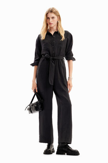 Langer einfarbiger Jumpsuit | Desigual