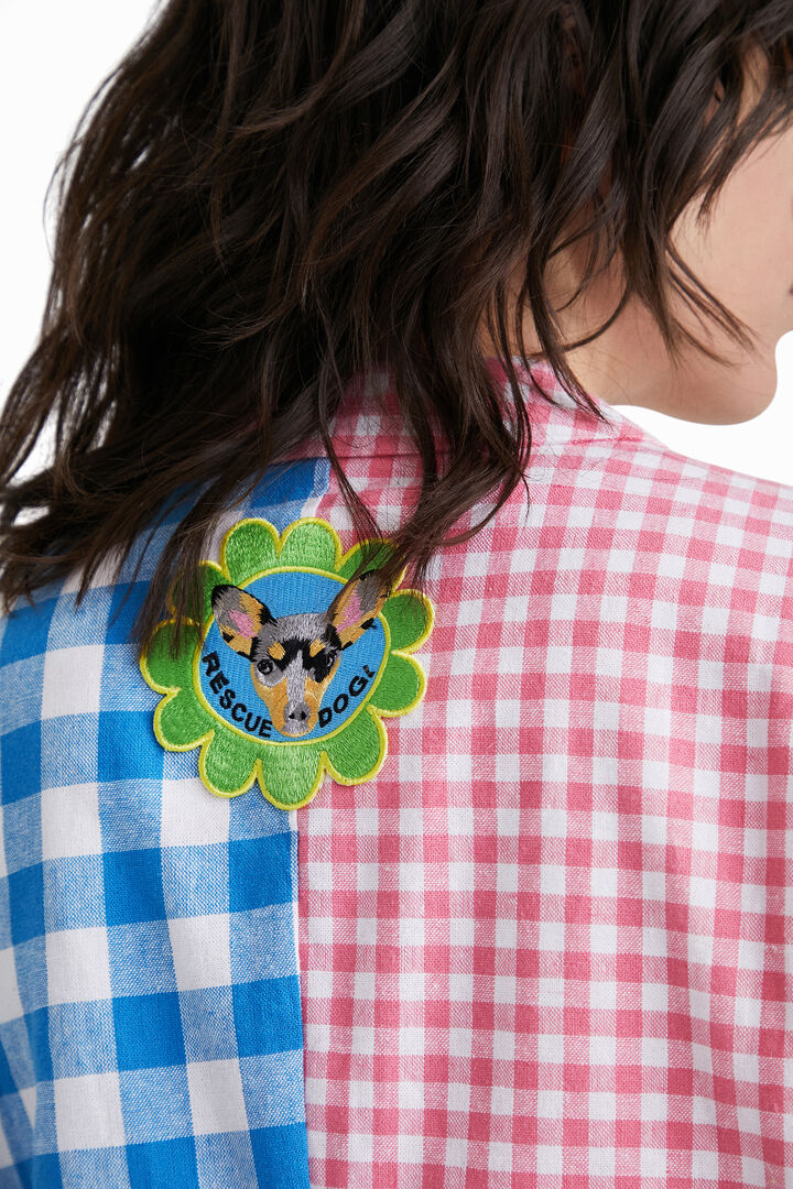 Blazer patchwork cuadros Johnson Hartig | Desigual