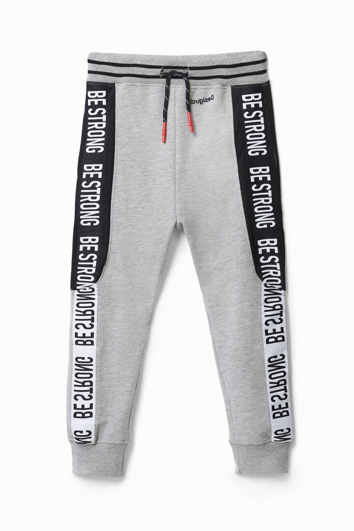 Tracksuit trousers with message