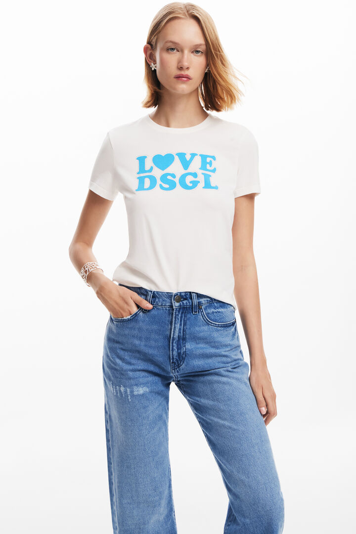 Denim with daisy illustration | Desigual