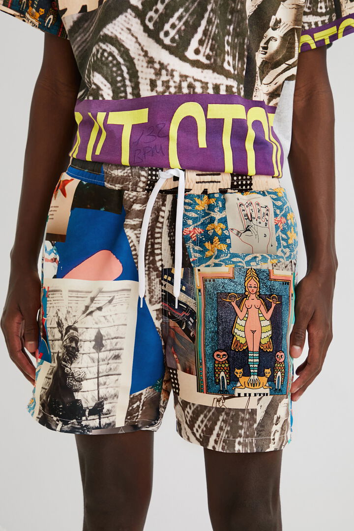 Printed swim shorts | Desigual