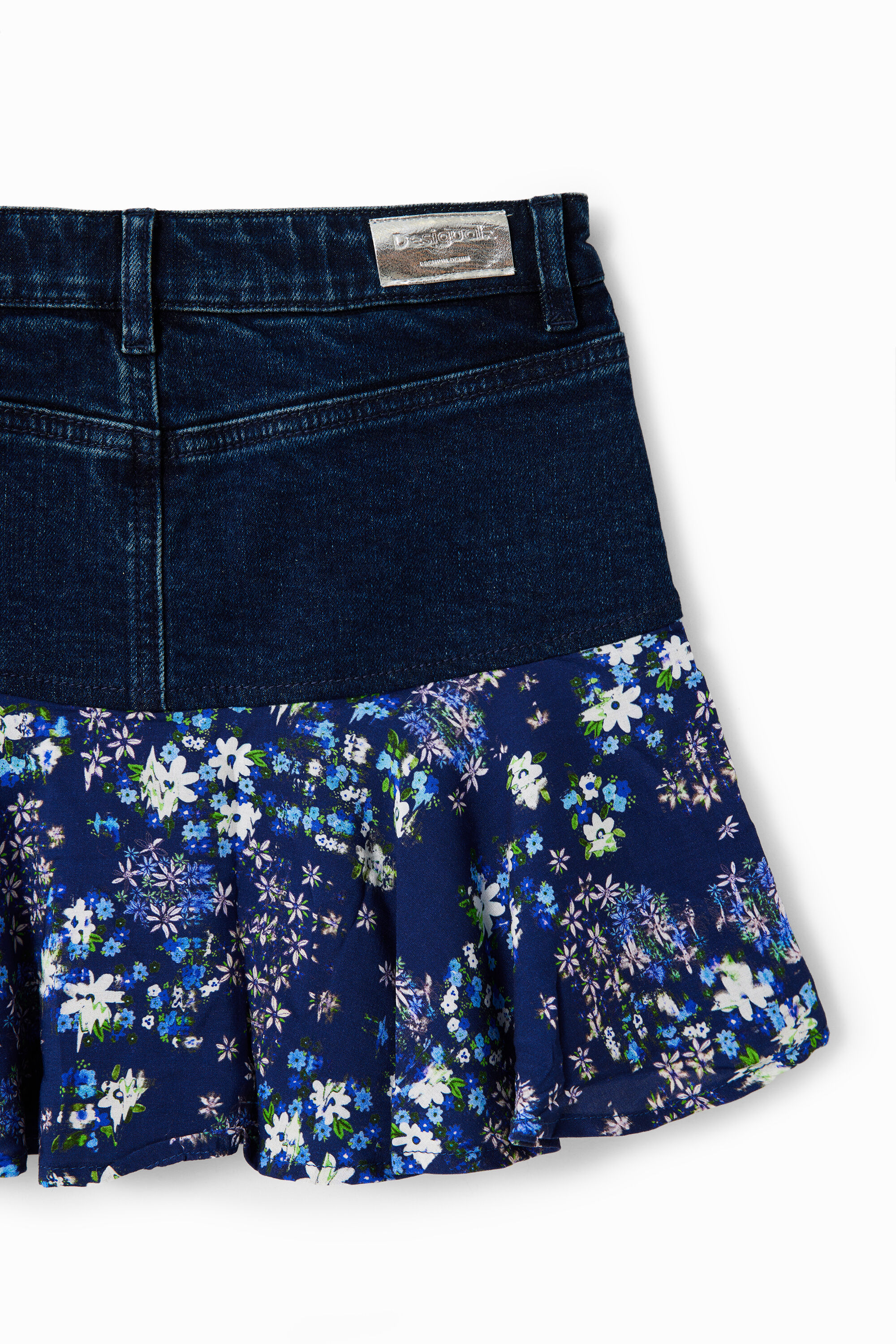 Denim clearance skirt ruffle