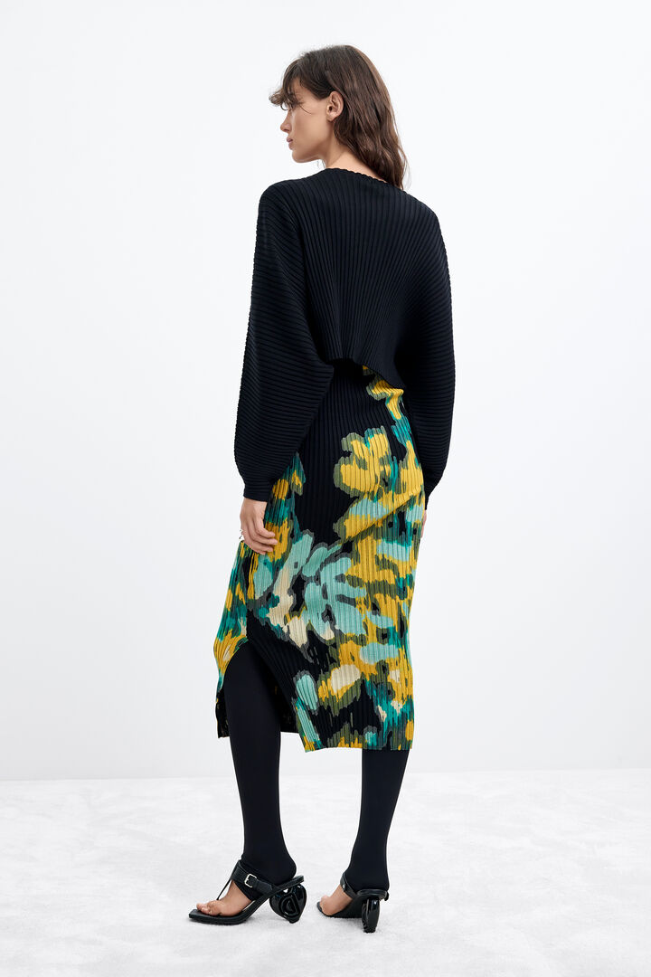 Langes kleid mit &auml;rmeln lacroix